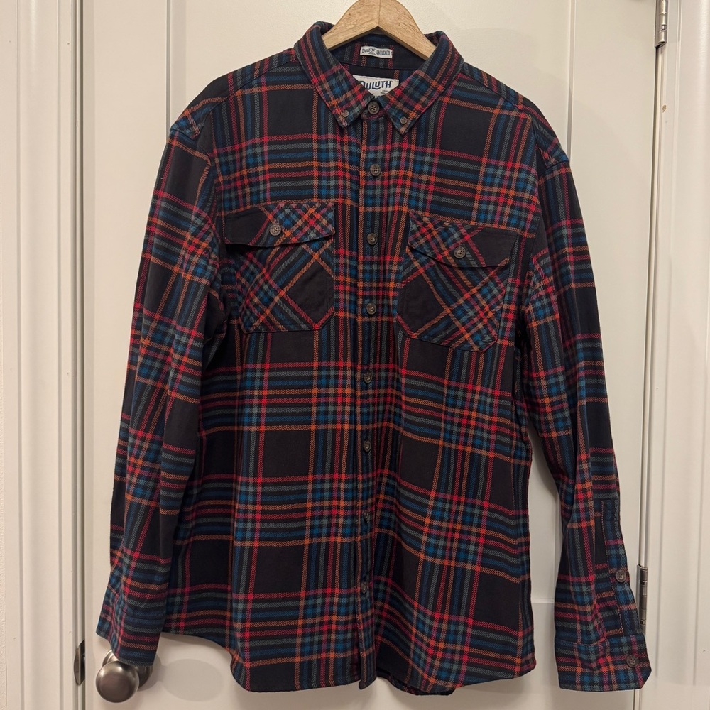 Duluth Trading Co Men's Casual Plaid Shirt - XLT Like New!